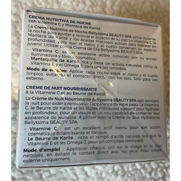 Lot 2 Bellyssima Beauty Spa Vitamin C/ Shea Butter Nourishing Night Cream 1.7 oz - Picture 5 of 6